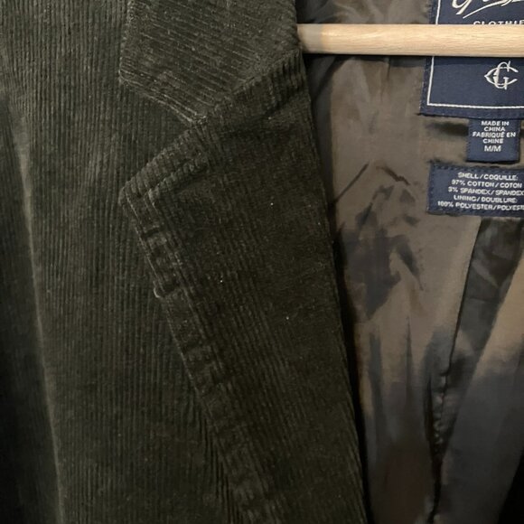 Grayers Dark Olive Corduroy Blazer - Picture 3 of 4